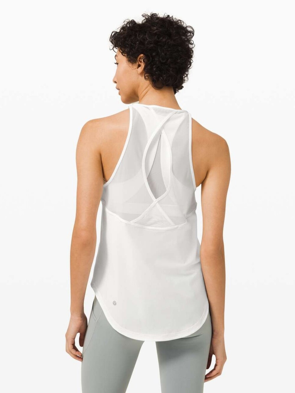 Lululemon Run Off-Route Tank Top, White / Reflective Pink